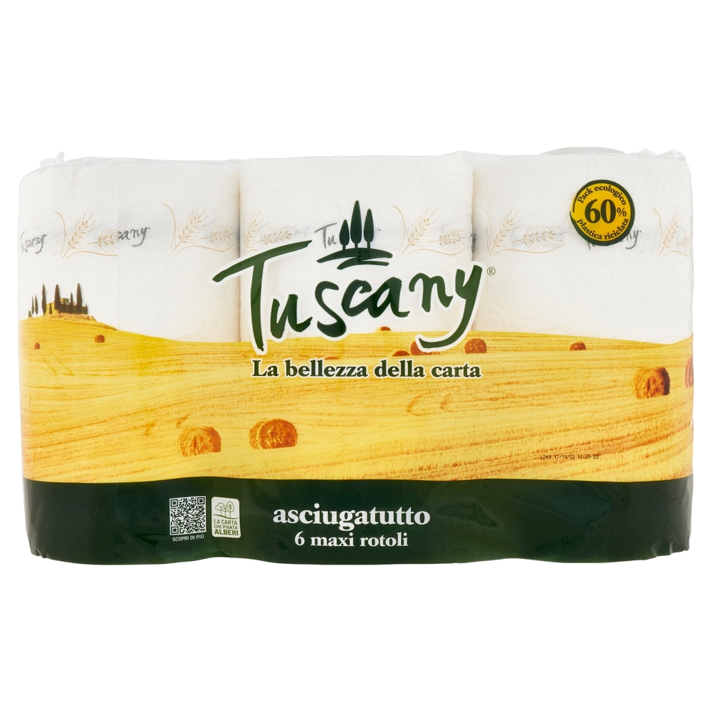 Tuscany asciugatutto maxi rotoli 6 pz